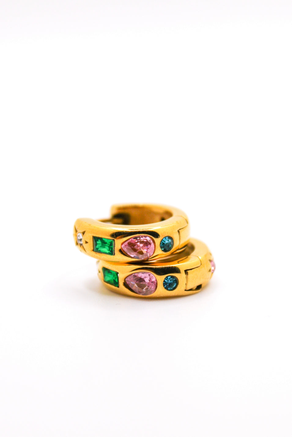 Gemstone Hoops