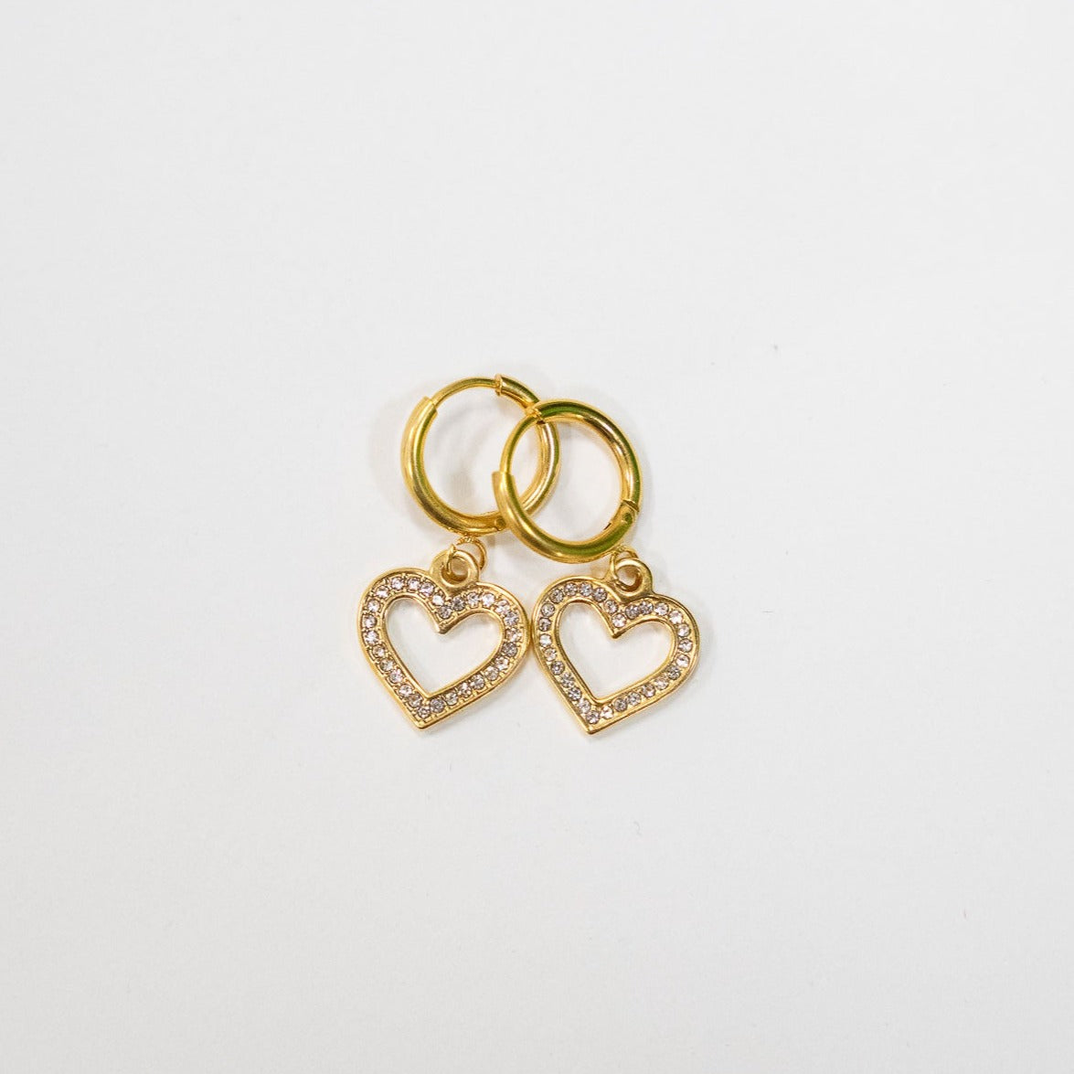 Crystal Heart Earrings