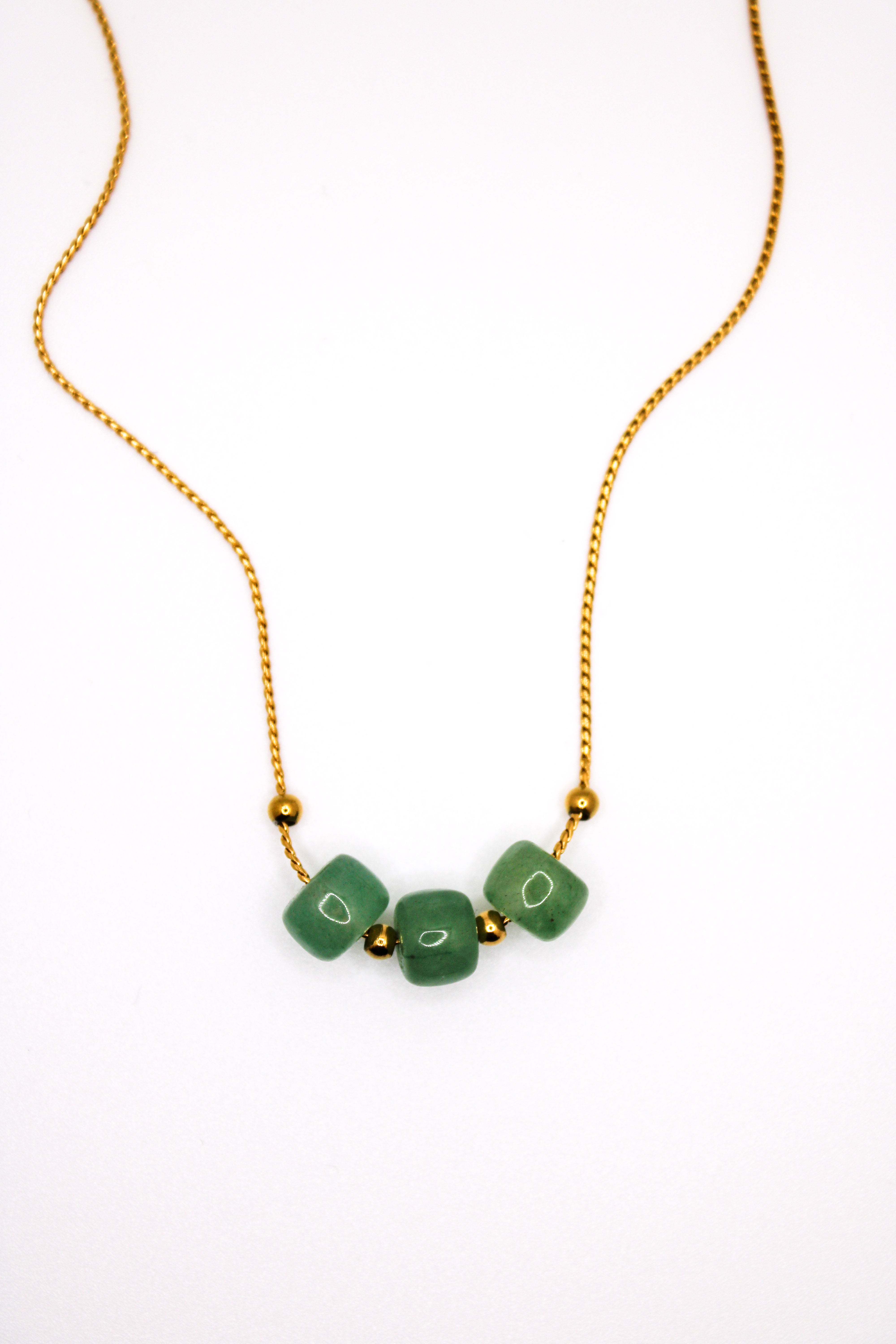 Triple Jade Necklace