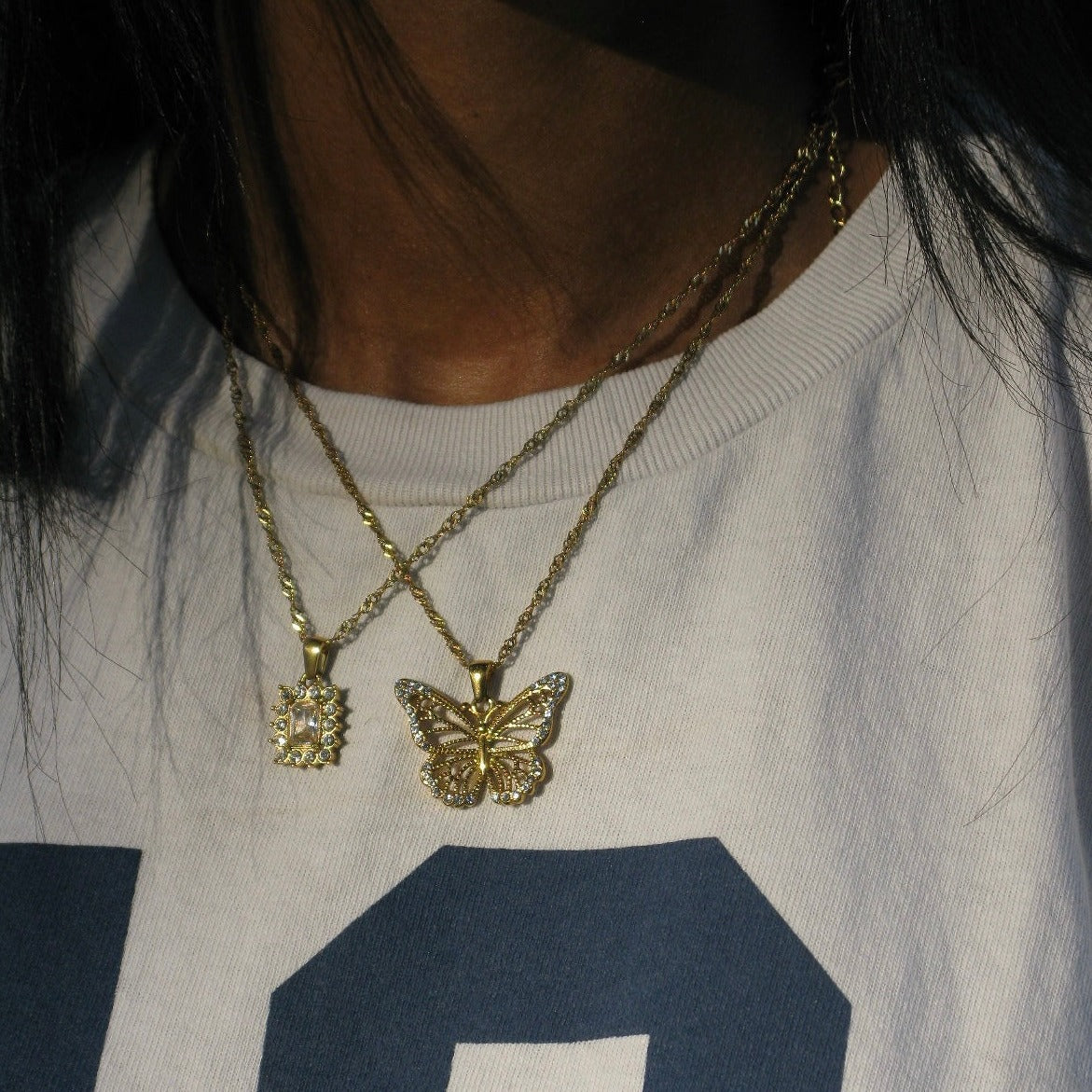 Square Crystal Necklace