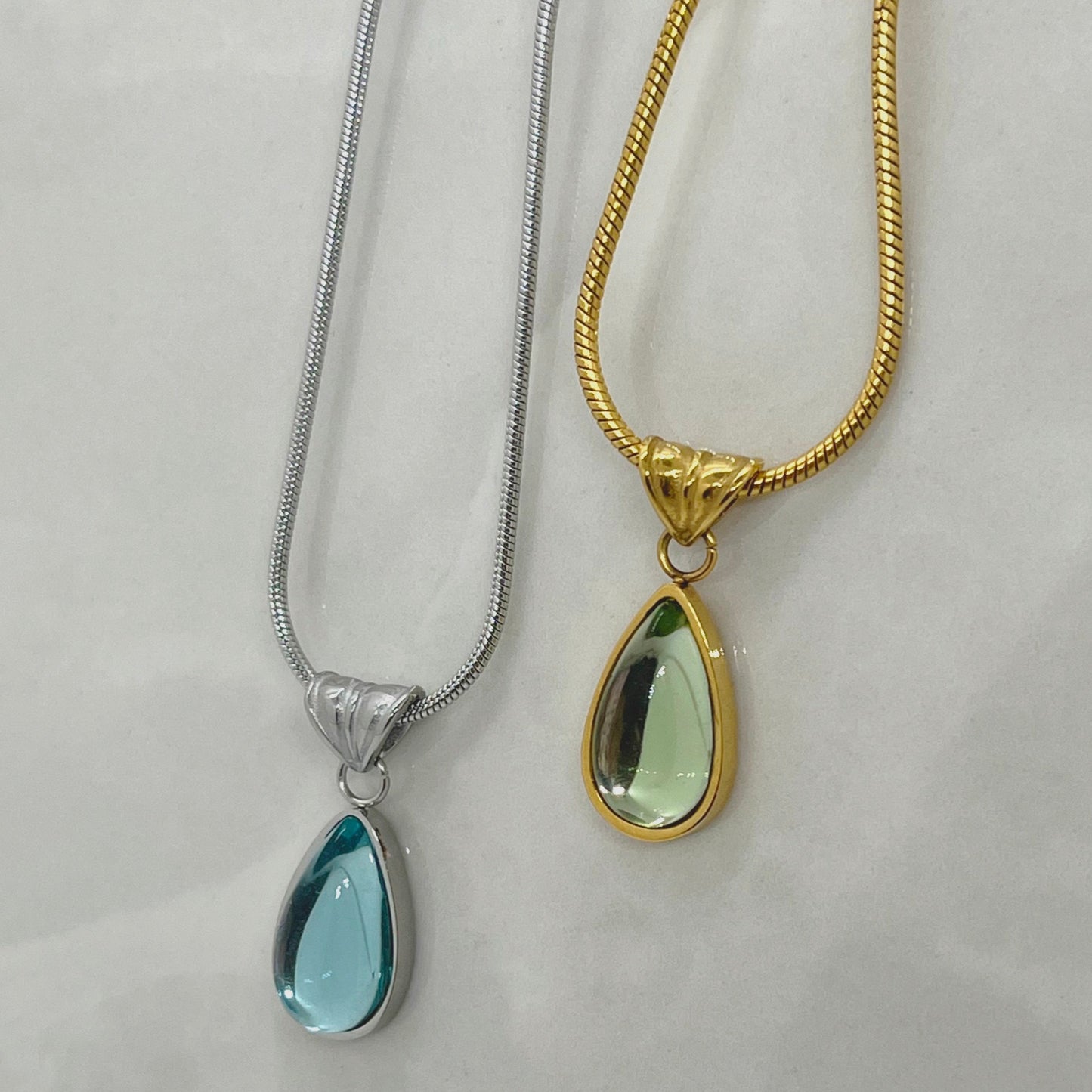 Glass Droplet Necklace
