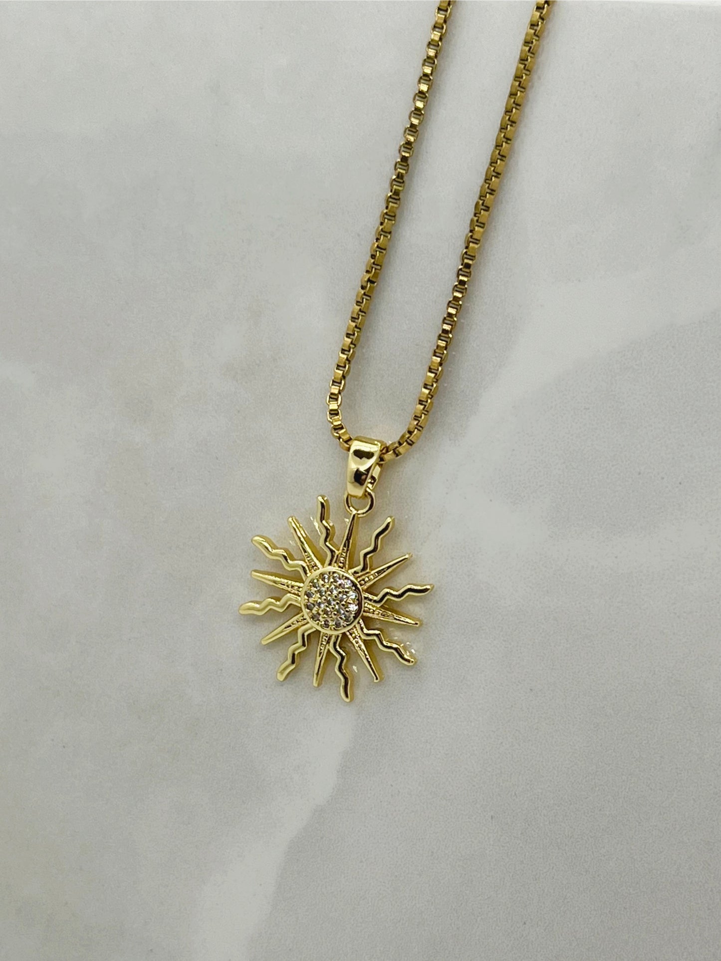 Sun Charm Necklace