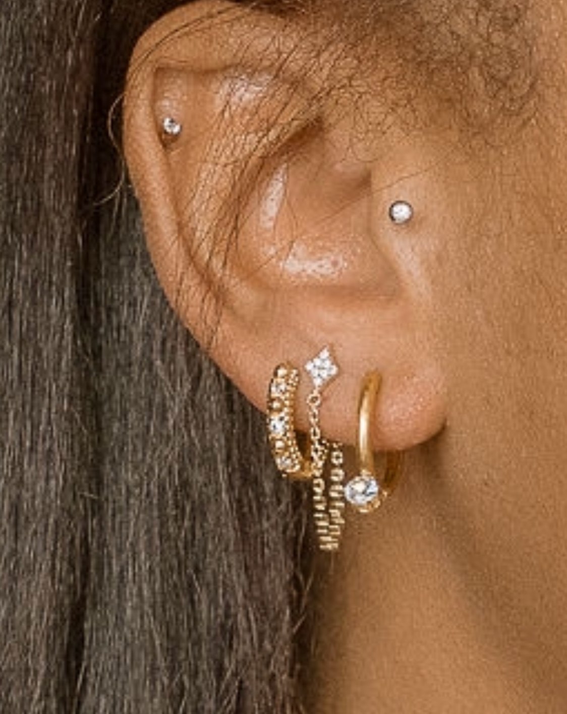 Diamond Chain Earrings