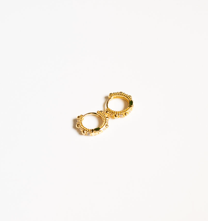 Mini Crystal Hoops