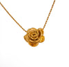 Metallic Rose Necklace