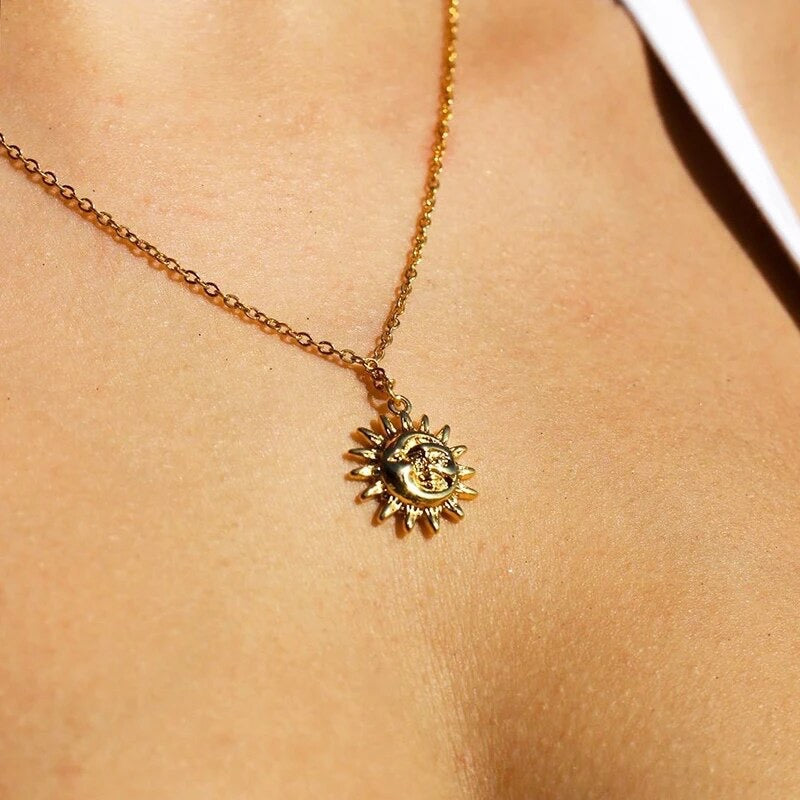 Sun and Moon Necklace