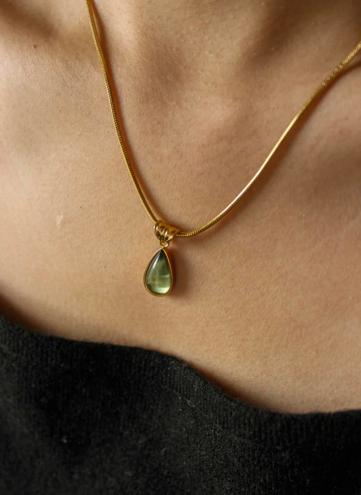 Glass Droplet Necklace