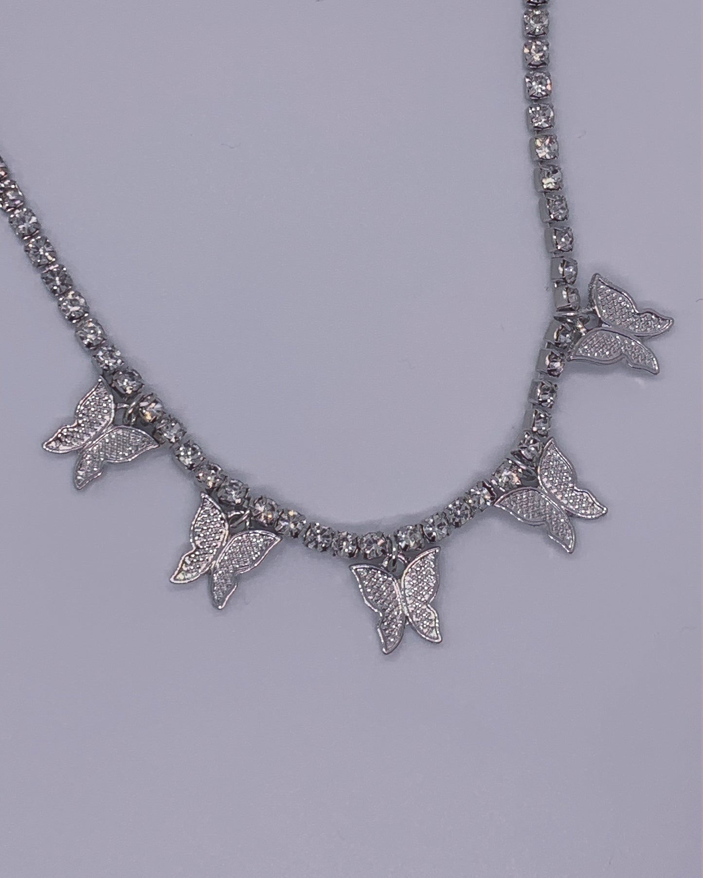 Butterfly Tennis Chain Necklace